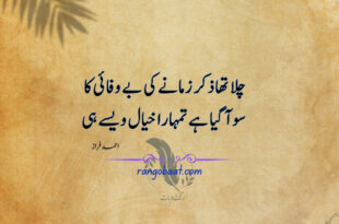 Chala tha zikr zamane ki bewafai ka - Ahmad Faraz Poetry
